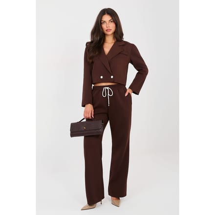 Valeria Tailored Set - Donkerbruin / One Size