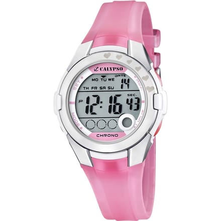 Calypso K5571/2 digitaal horloge 38 mm 100 meter roze