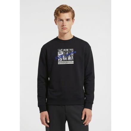 Karl Lagerfeld Black Sweat Crewneck Größe: M | Pullover Outlet | Herren | Schwarz