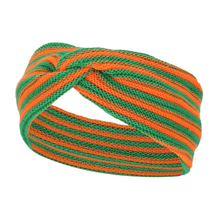 Kruikenstad - gekleurde hoofdband - One size / Oranje/groen