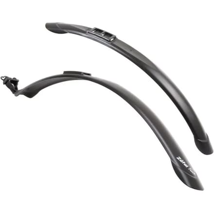 Zefal Trail Spatbordset – Spatbord Voor en Achter – Maat: 28” – Verstelbare Bevestiging – Zwart