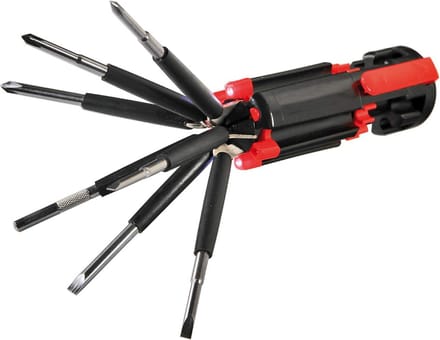 Multifunctionele LED Zaklamp met Geïntegreerde Schroevendraaier Set