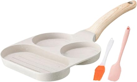 Omelet Pan - Ei Koekenpan - Ontbijt Koken - Antiaanbaklaag - 19 cm - Zwart