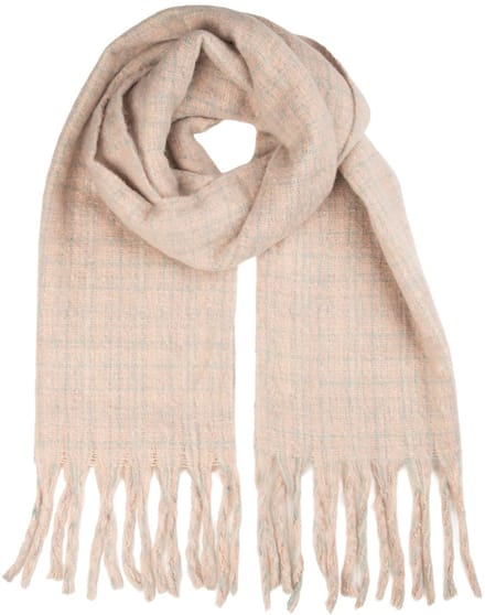 Clayre & Eef Wintersjaal Dames 50x210 cm Roze Textiel