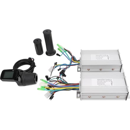 Dubbele Aandrijving 36 48V 500W Elektrische Scooter Fiets Motor Controller 886 Halve Handvat LCD Display black