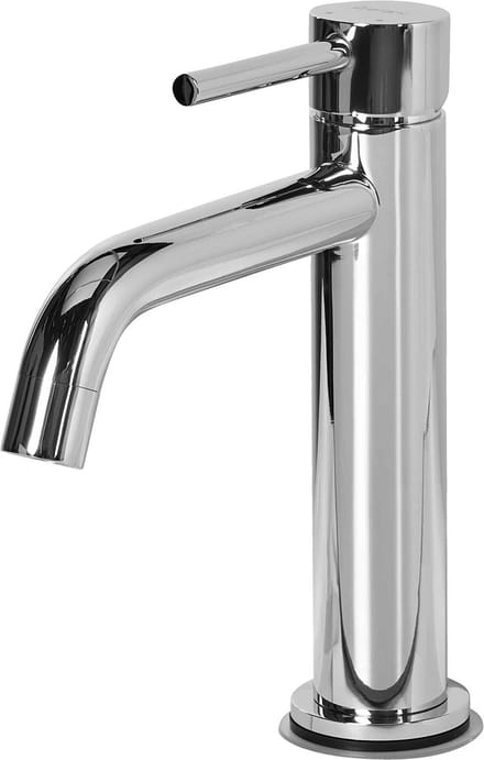 SALINAS - Enkele wastafelkraan - Zilver - 18 cm - Messing