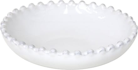 Costa Nova aardewerk salade schaal rond Pearl wit 14 x 27 cm 3.93 LTR
