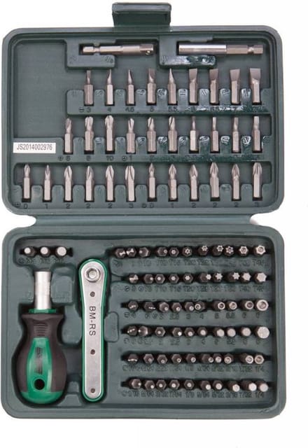 Mannesmann Bitset - 99-delig - Chrome vanadium - Gevuld - Groen