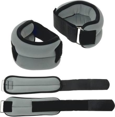 Sportec Neopreen Pols/enkelgewichten 1 Kg Grijs
