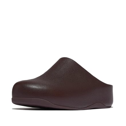 FitFlop FitFlop Shuv Tumbled-Leather Clogs - Maat 42