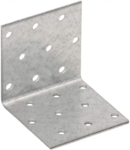 Gegalvaniseerde Stalen Hoekbeugel 60x60mm 2mm Zware Kwaliteit 90 Graden Verbinding