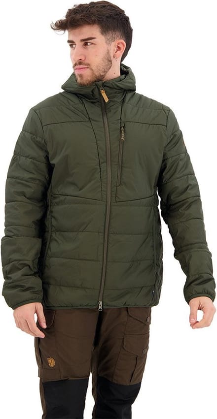 Fjällräven Keb Gevoerde Capuchon Jas Heren, deep forest Maat L
