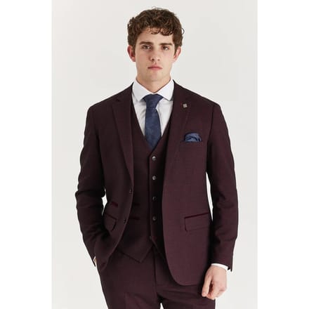 Heren wijnpakblazer Prince of Wales formeel blazer