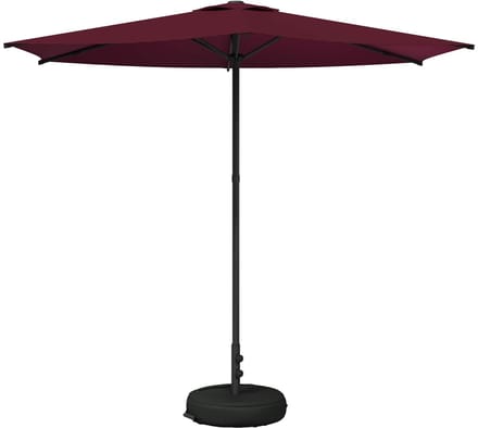 vidaXL - Tuinparasol - met - voet - Rechthoekig - 2,7 - x - 2,7 - m - Polyester