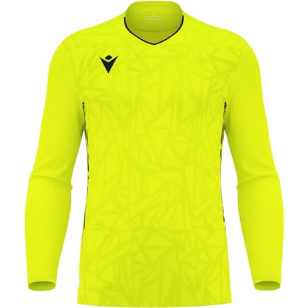 Macron Corvus Eco Keepershirt Lange Mouw Heren - Fluogeel / Zwart | Maat: S