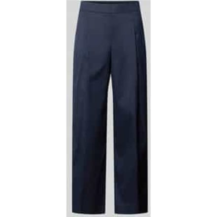 Broek met wijde pijpen en persplooien
