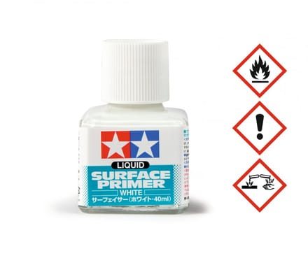 Tamiya Hobbyverf - 87096 Liquid Surf Primer - White - 40ml Verf potje - 40 ml