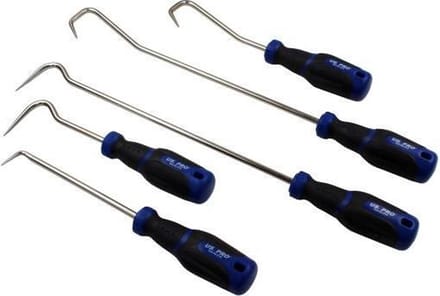 Hakenset "pick & hook" kort en lang 5-delig