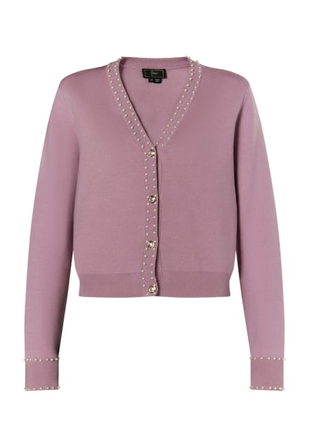 Faina Vest met parels Dames Mauve