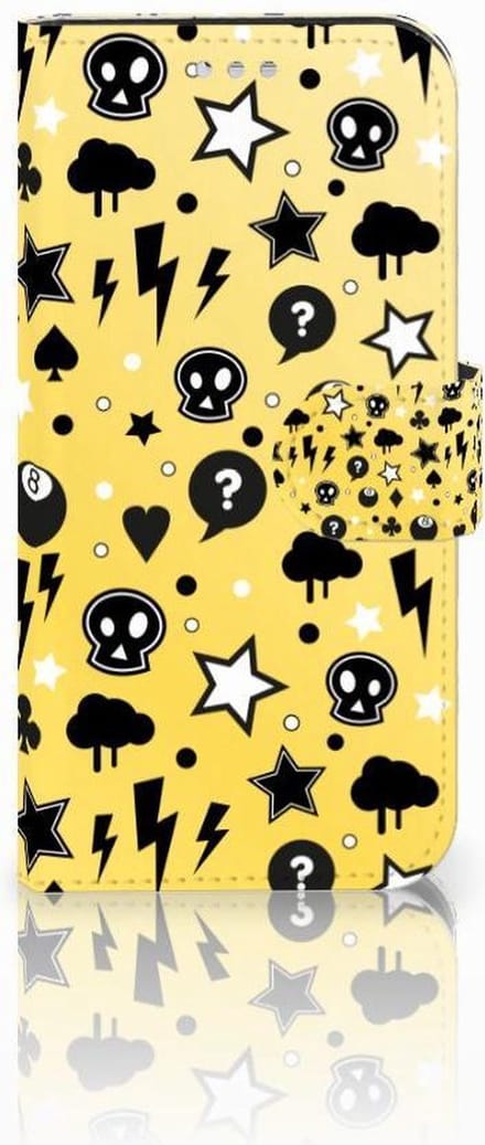 Telefoonhoesje met Naam Samsung Galaxy S7 Punk Geel
