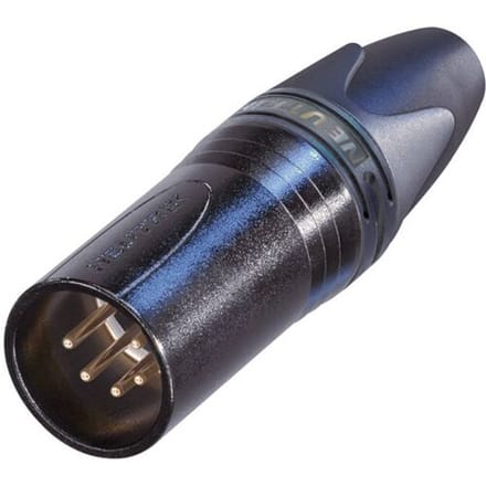 Neutrik NTR-NC5MXX-B Xlr Cable Plug 5 Cable Plug/straight Xx Soldeer Connecties Zwart