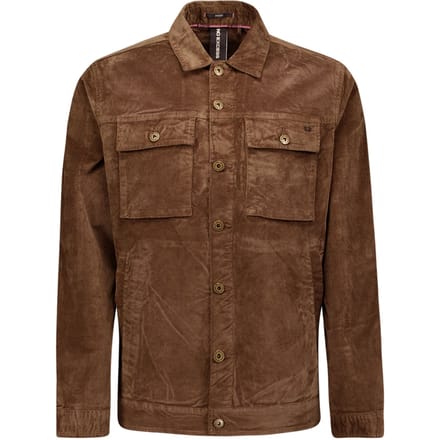 No Excess Overshirt Button Closure Fine Corduroy Stretch Taupe Größe: L | Leichte Jacken Outlet | Herren | Schwarz