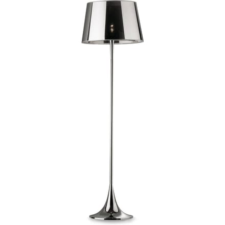 IDEAL LUX Vloerlamp London Cromo 174 cm, chroom / helder