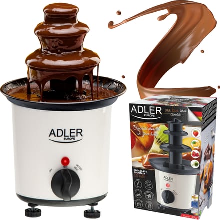 Chocoladefontein, chocoladefontein, chocoladelepel, 10 plastic peilstokjes, 30W, 200 ml, 80 ° C