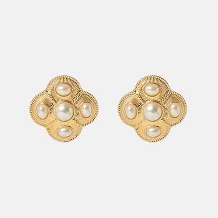 Margot Bardot Alix Pearl Oorbellen Gold
