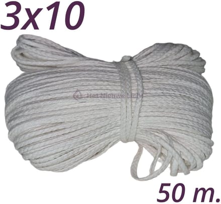 Kaars Lont | HNL 3x10 | 50 meter | Wick | Pit | Wiek | Kaarsenlont