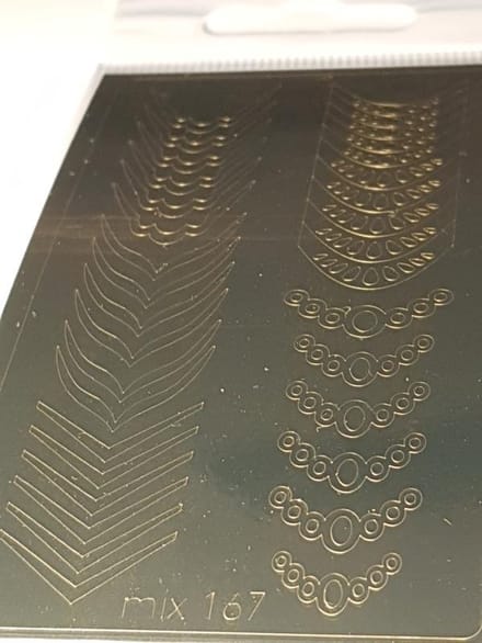 Korneliya StickOn nr 167 Goud Mix voor Lunula's