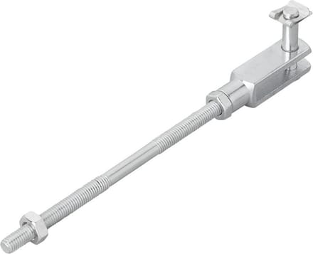 ProPlus Remstang voor aanhangwagen - Draad M8 - 160 mm - met gaffel aansluiting