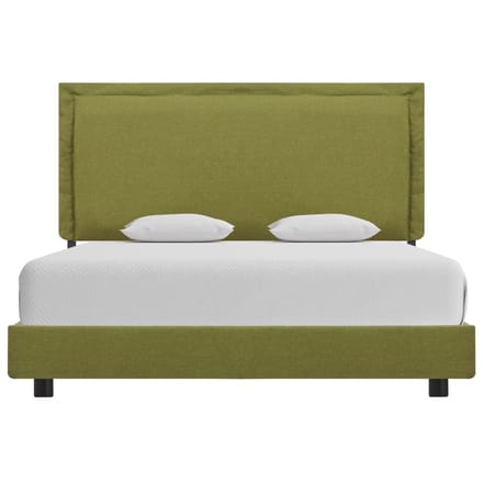vidaXL - Bedframe - stof - groen - 140x200 - cm