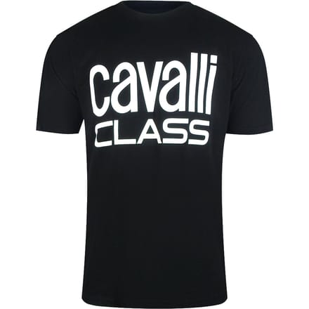 Cavalli Class Bold Brand Zwart T-shirt