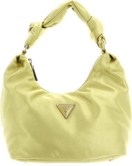 GUESS Handtas Velina Hobo Chartreuse Geel