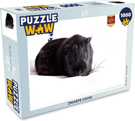 Puzzel Zwarte cavia - Legpuzzel - Puzzel 1000 stukjes volwassenen