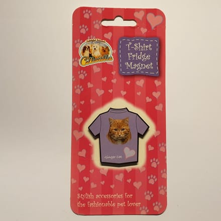 Magneet in t-shirt vorm Rode kat