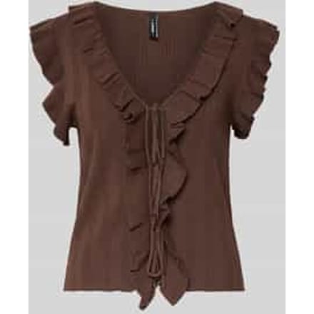 slim fit knitweartop van viscosemix model 'NELLY'