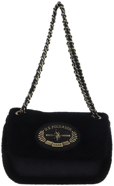 U.S. POLO ASSN. schoudertas handtas Holly Small Flap Bag Black zwart