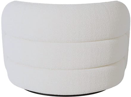 Vente-unique Driezits bank en fauteuil in witte boucléstof LAPIOTA van Maison Céphy