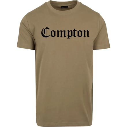 Mister Tee - Compton Heren T-shirt - XS - Olijfgroen