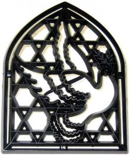 Patchwork Cutter Dove of Peace - Duif met kerkraam uitsteekset