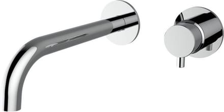 Plieger Napoli inbouw wandkraan 1 hendel met uitloop 23.8cm cold start chroom