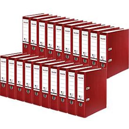 FALKEN Recycolor vijl, DIN A4, rugdikte 80 mm, 20 stuks, bordeaux