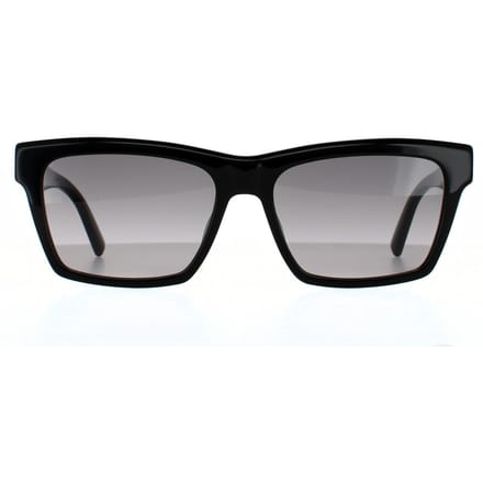 Saint Laurent zonnebril SL M104 001 Glanzende zwartgrijze gradiënt