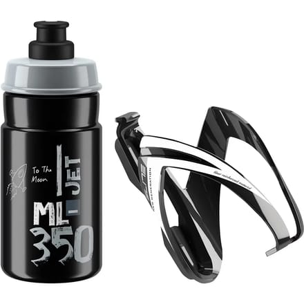 Elite Jet/ceo + Cage Kit Bidon Zwart