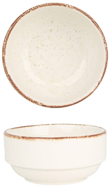 Rinart Serveerschaal - Brunilda - Porselein - 10 cm (200cc) - set van 2