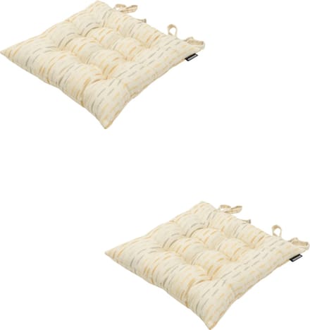 Madison - Zitkussen - Universeel - 2 stuks - 46 x 46 cm - Ann Yellow - Tuin - Waterafstotend
