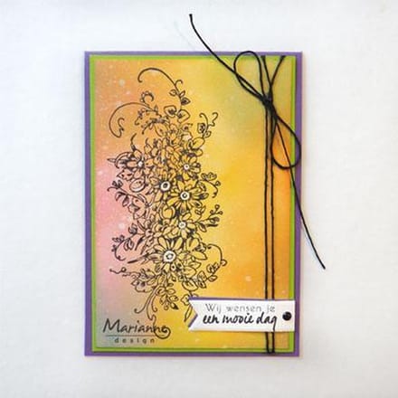 Stempel - Clear stamps - Marianne Design - Tiny's border bouquet - TC0872