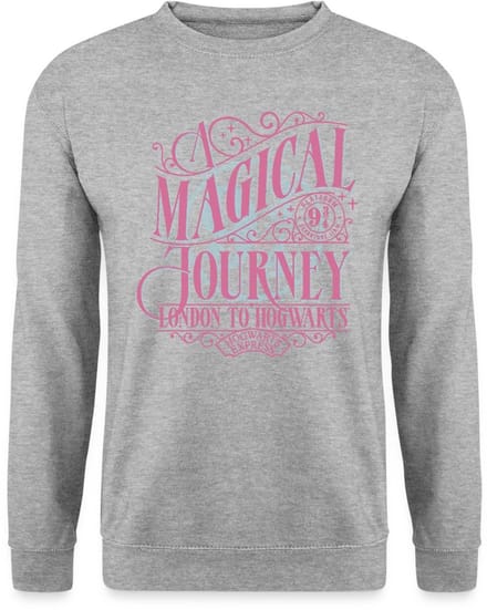 Harry Potter Perron 9 ¾ Ontwerp In Roze & Blauw Sweater Heren